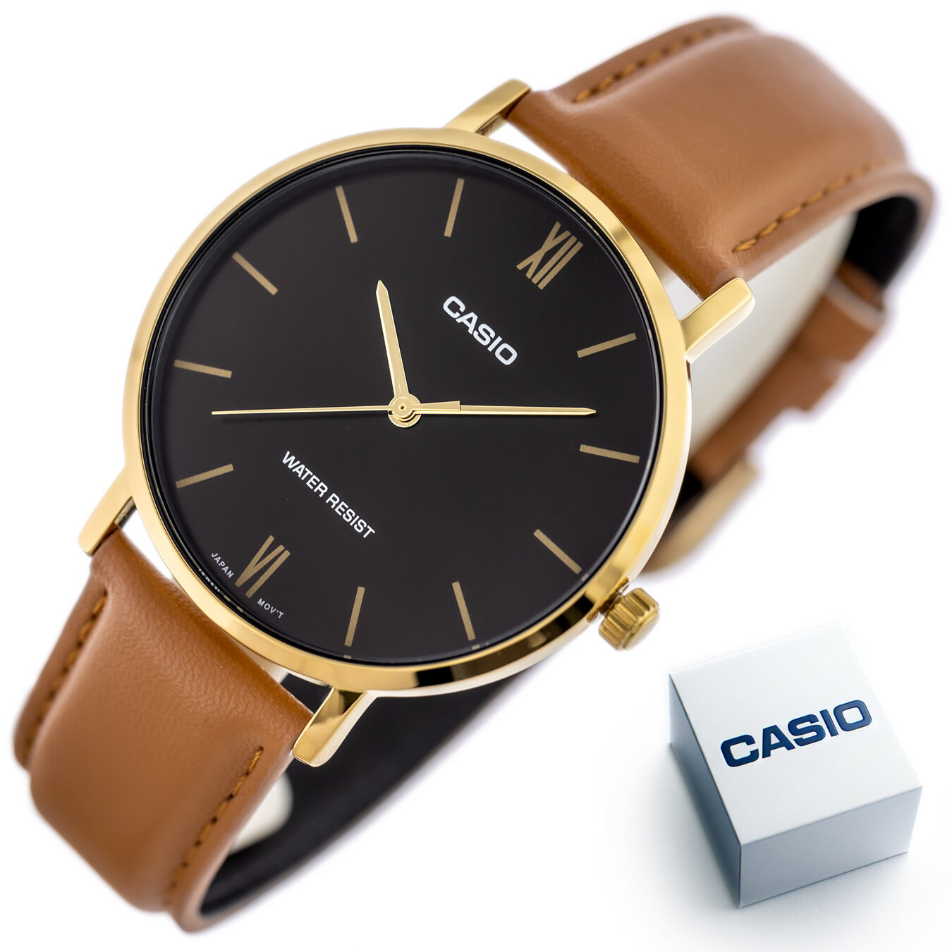 CASIO MEN'S WATCH MTP-VT01GL-5B + BOX (zd165j) 