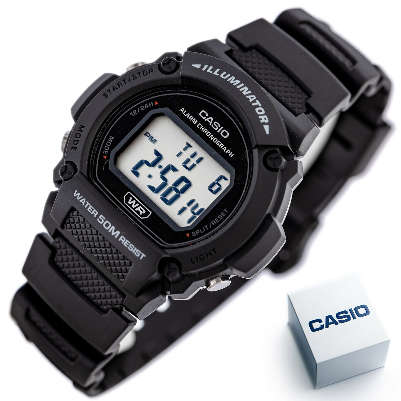 CASIO MEN'S WATCH W-219H-1A + BOX