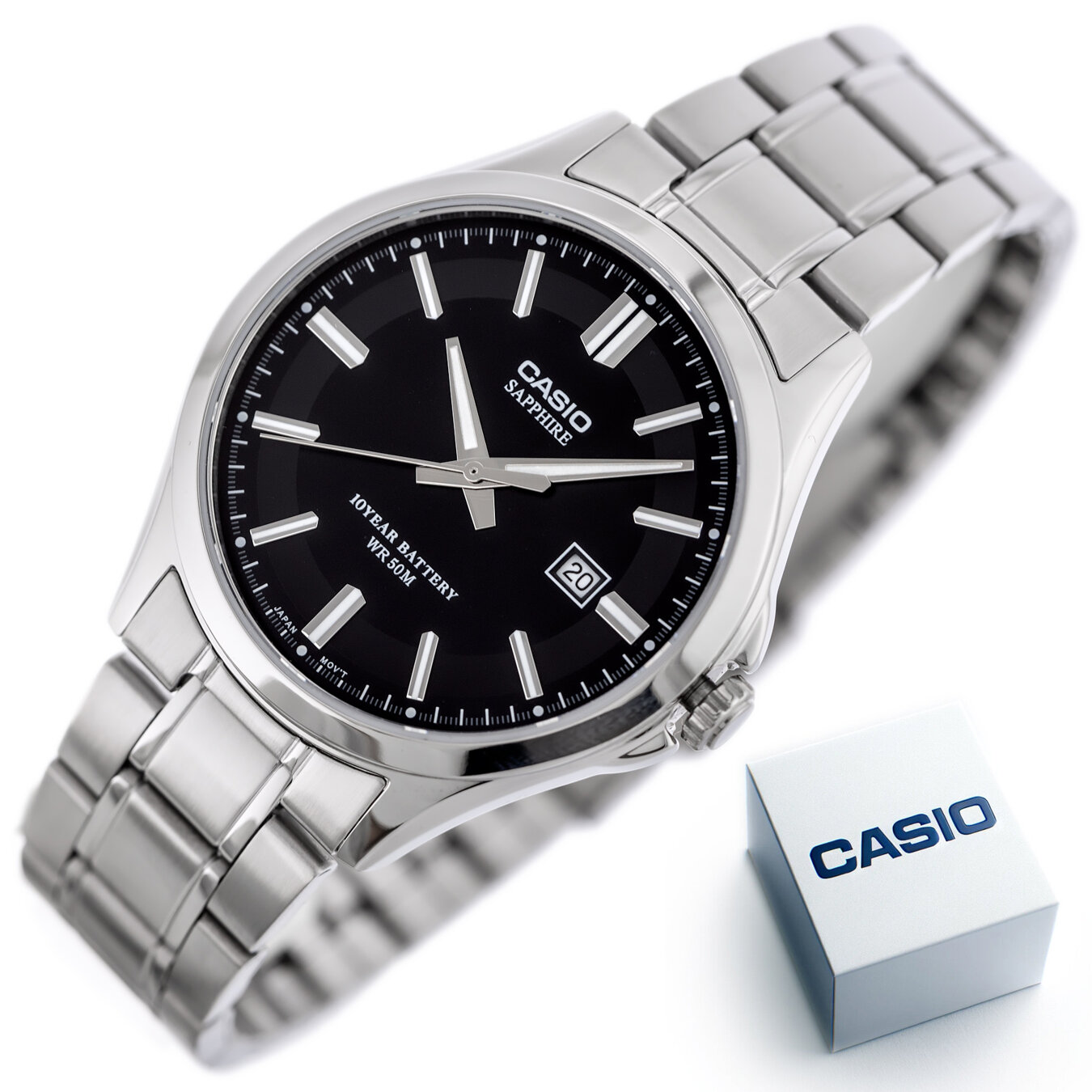 Casio Men's Watch MTS-100D-1AVDF + BOX (zd236a) Sapphire