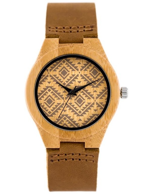 Drewniany zegarek (zx630a) - rozmiar damski