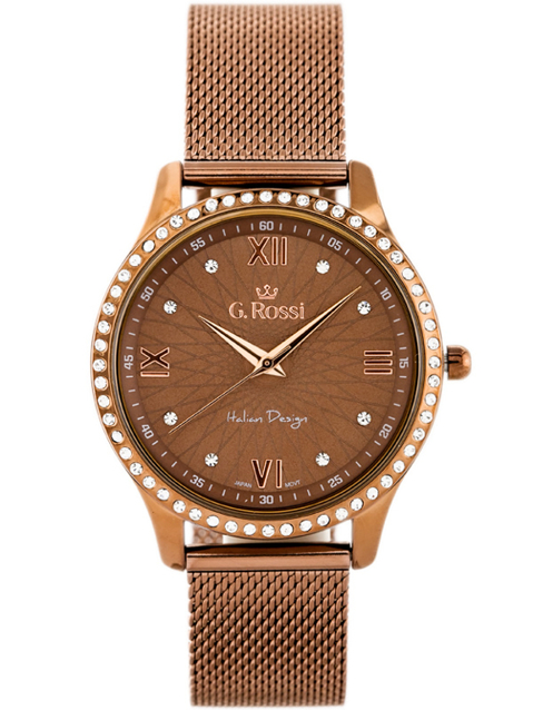 G. ROSSI WATCH - 6748B-2B3 (zg788e) brown + BOX