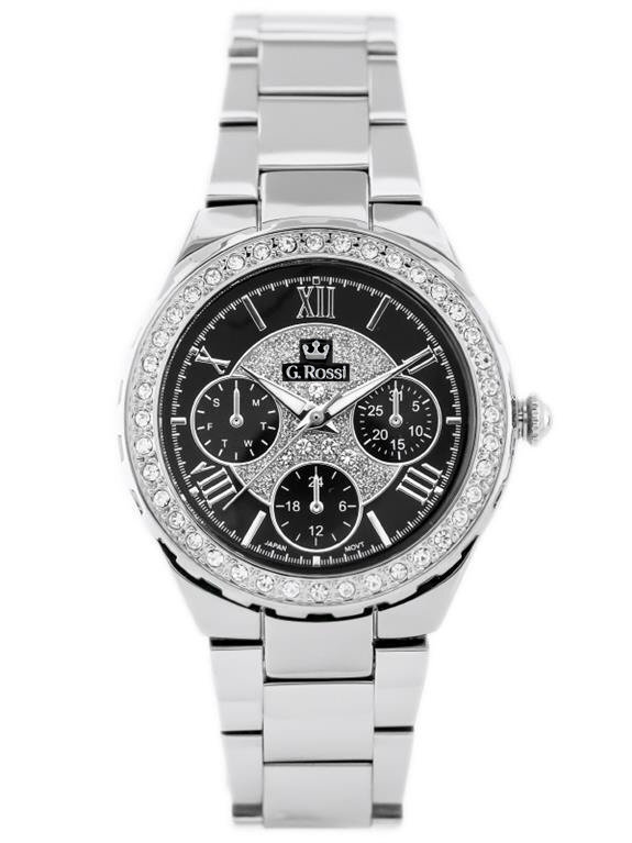 G. ROSSI WATCH - ALORE (zg646d) silver/black + BOX