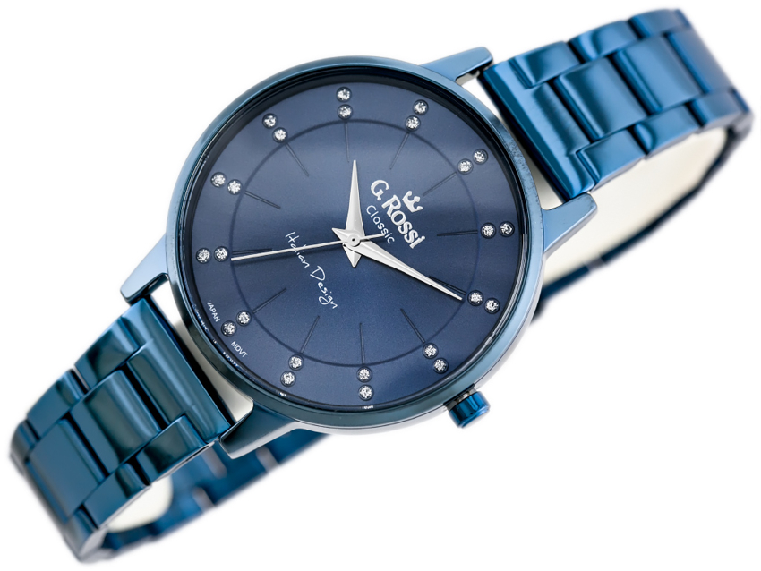 G. ROSSI WATCH - C11715B-6F1 (zg777e) blue + BOX