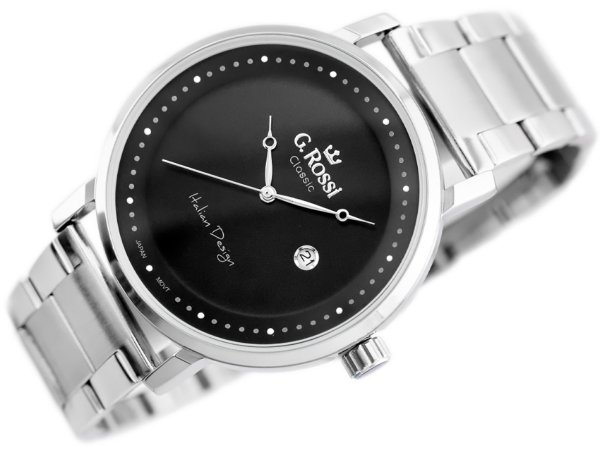 G. ROSSI WATCH - C6182B-1C1 (zg256a) s./black + BOX