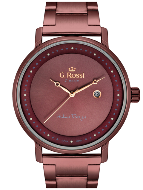 G. ROSSI WATCH - C6182B-2B3 (zg256d) violet + BOX