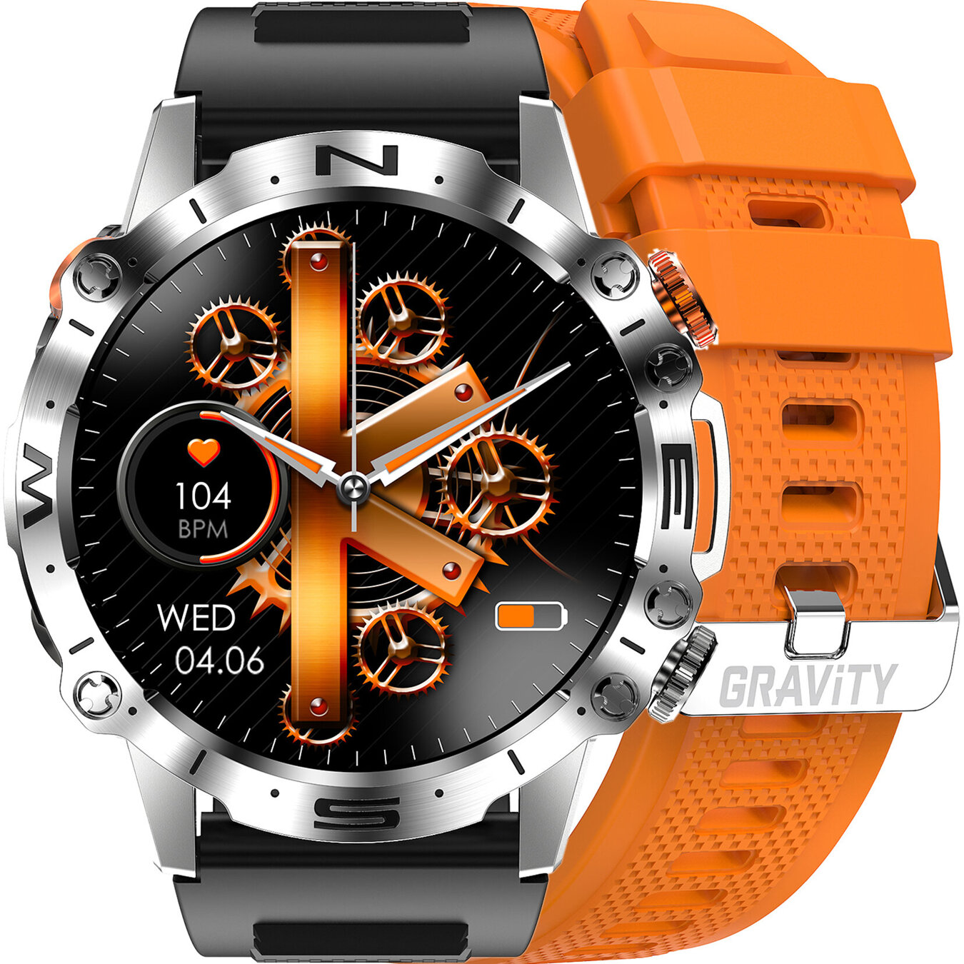 GRAVITY GT20-4 MEN'S SMARTWATCH - AMOLED, ADDITIONAL BELT (sg024d)