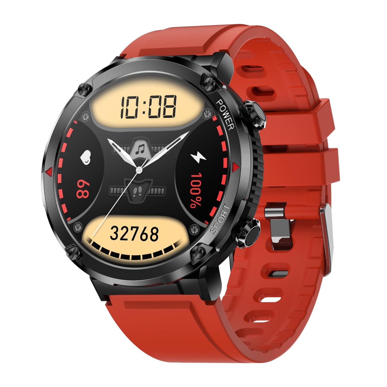 GRAVITY GT21-6 MEN'S SMARTWATCH - BLUETOOTH CALL, ADDITIONAL BELT (sg025f)