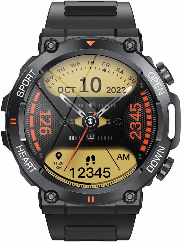 GRAVITY GT7-1 PRO MEN'S SMARTWATCH - CONNECTIONS, PULSOKSYMETER (sg018a)