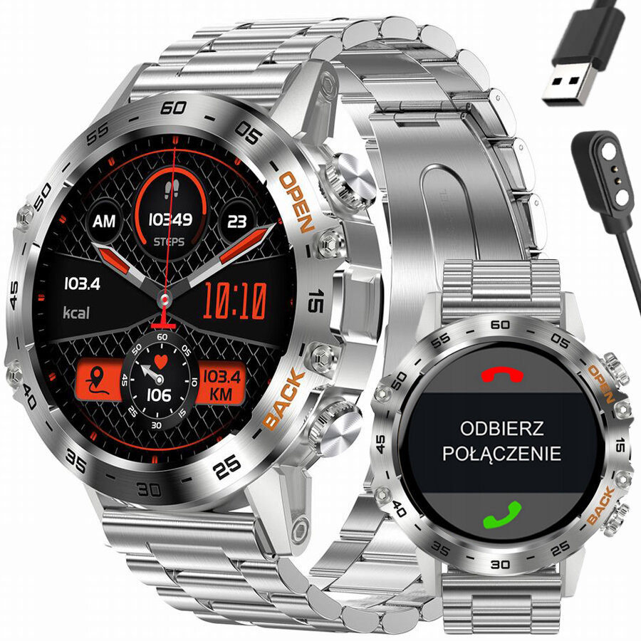 GRAVITY GT9-3 MEN'S SMARTWATCH - MAKING CALLS, PRESSURE METER (sg021c)