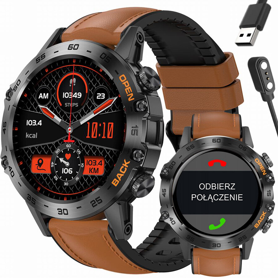 GRAVITY GT9-7 MEN'S SMARTWATCH - CONNECTIONS MAKER, PRESSURE METER (sg021g)