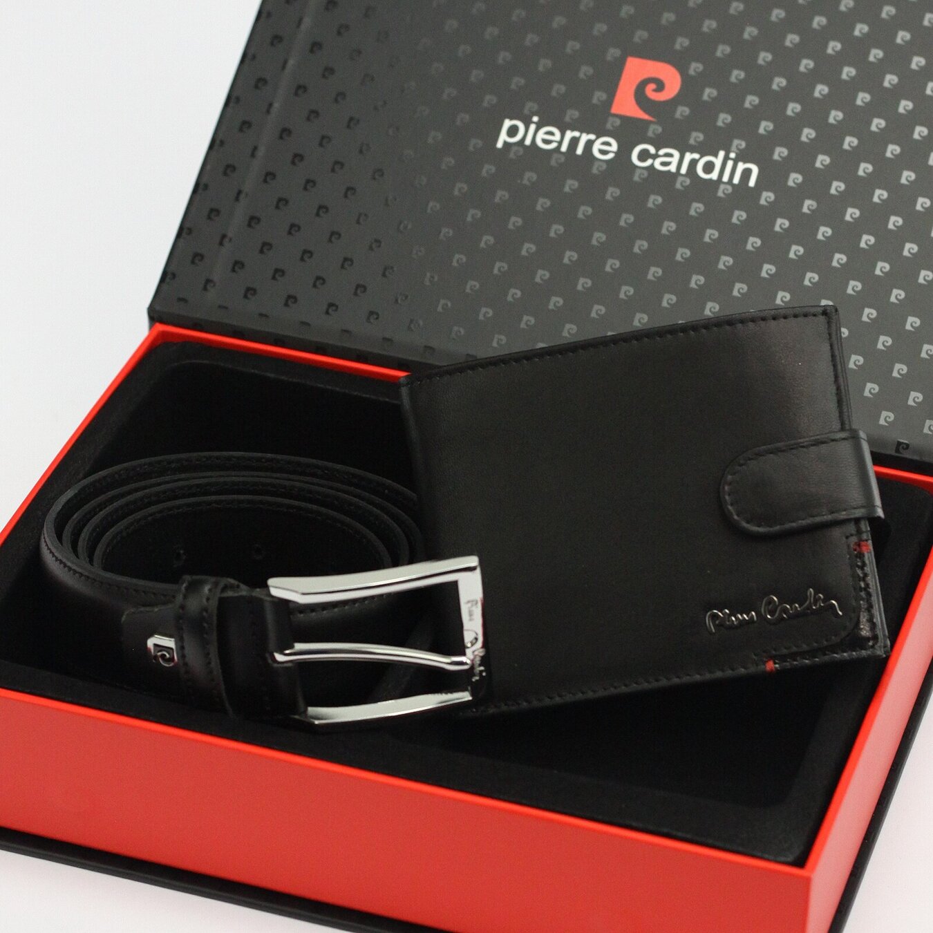 Gift set of 10: BELT + PIERRE CARDIN WALLET