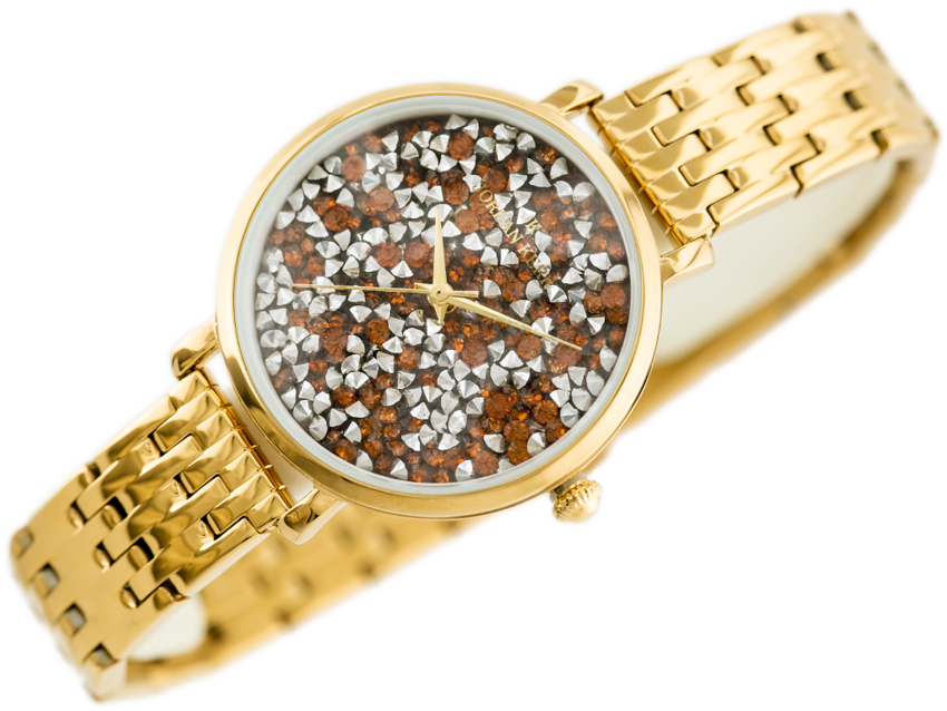 JORDAN KERR WOMEN'S WATCH - SS357 (zj926e) gold/orange