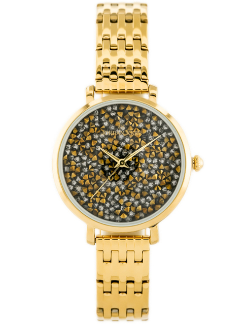 JORDAN KERR WOMEN'S WATCH - SS357 (zj926f) gold/graphite