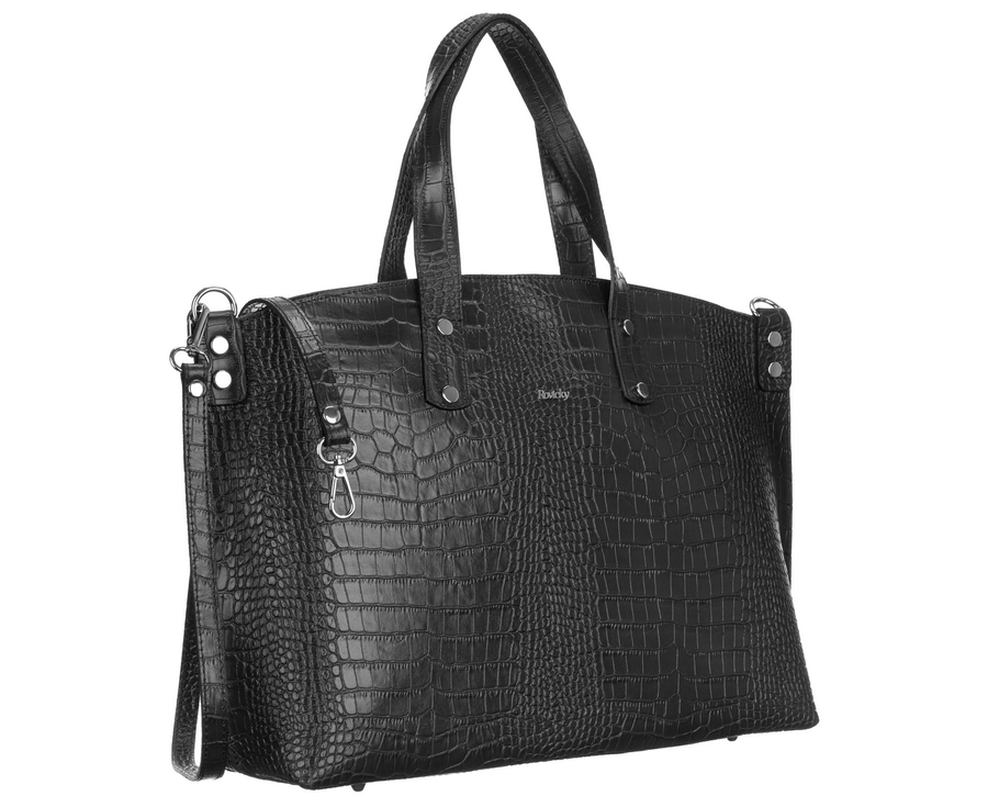 Leather handbag ROVICKY TWR-159