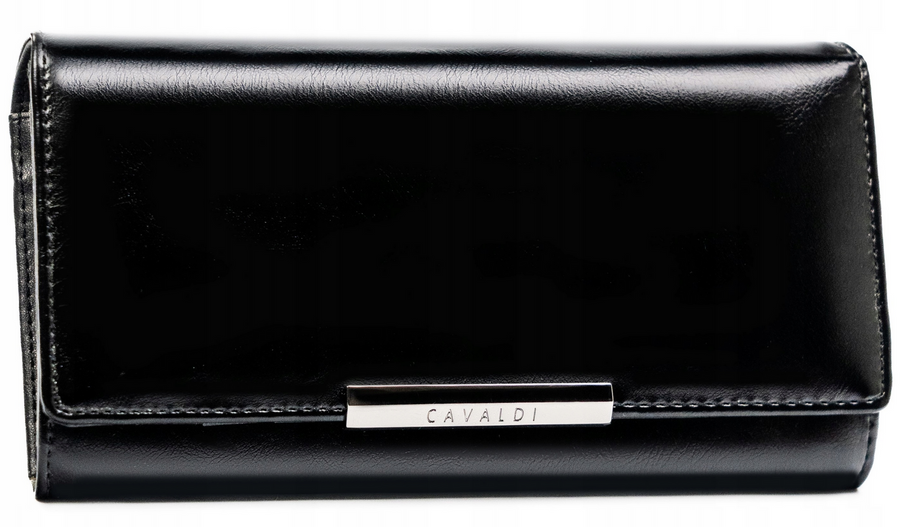 Leather & leatherette wallet RFID 4U CAVALDI PX21-20-BL