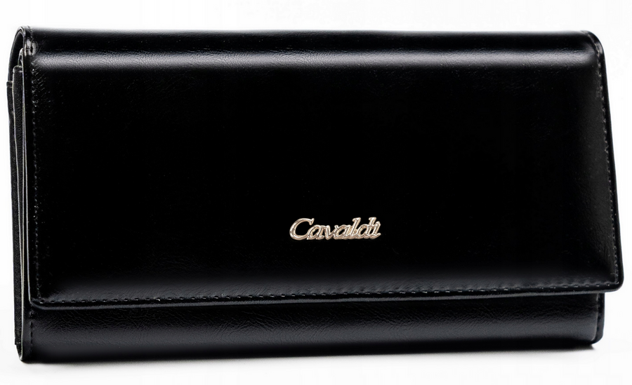 Leather & leatherette wallet RFID 4U CAVALDI PX22-20-BL