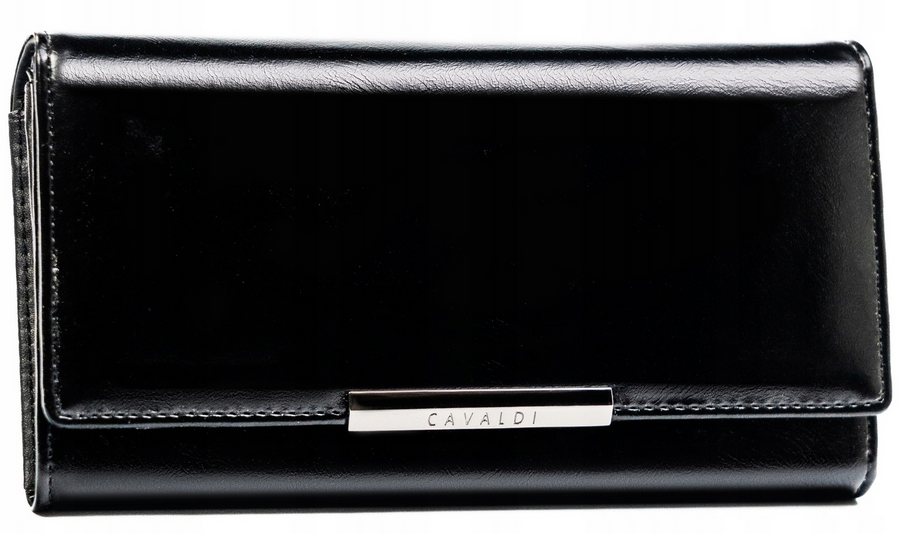 Leather & leatherette wallet RFID 4U CAVALDI PX22-21-BL