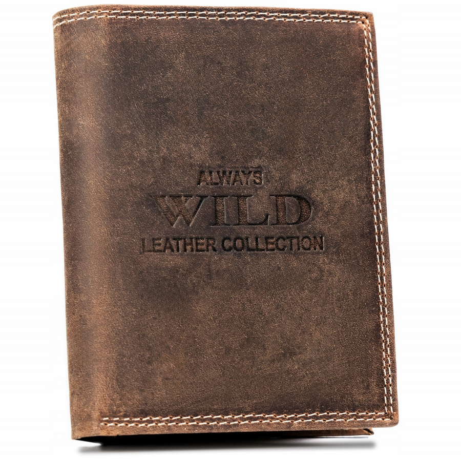 Leather wallet RFID ALWAYS WILD N4-CHM-BL