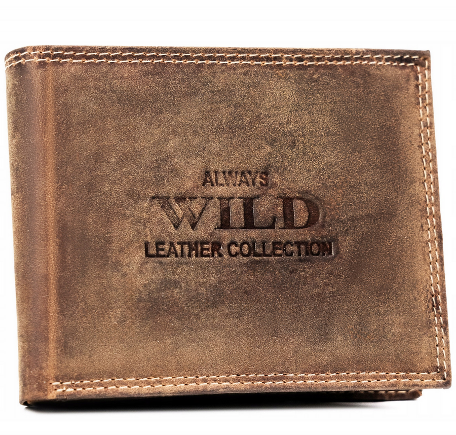 Leather wallet RFID ALWAYS WILD N992-CHM-BL