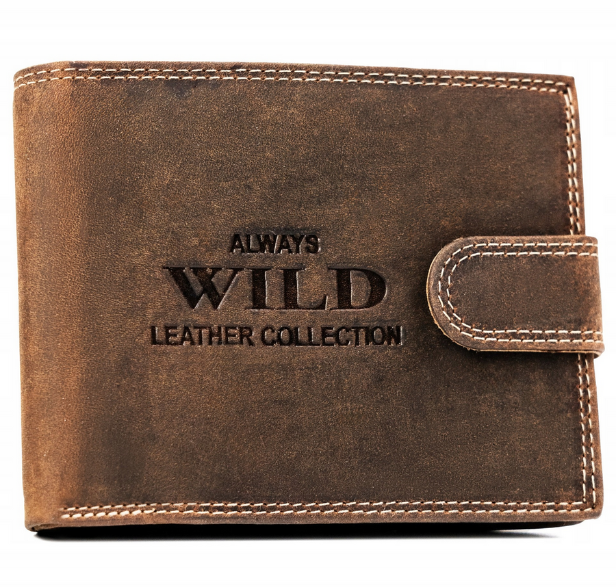 Leather wallet RFID ALWAYS WILD N992L-CHM-BL