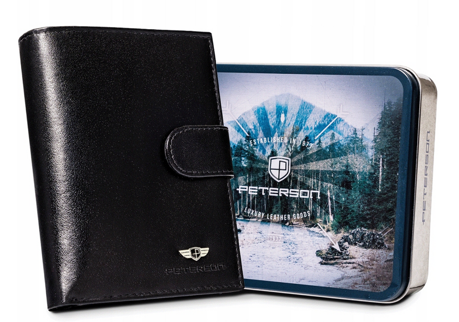 Leather wallet RFID PETERSON PTN 348Z-P