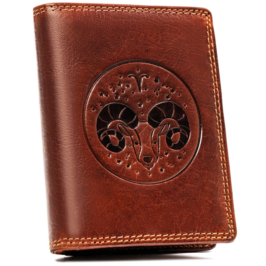 Leather wallet RFID PETERSON PTN N4-EBS
