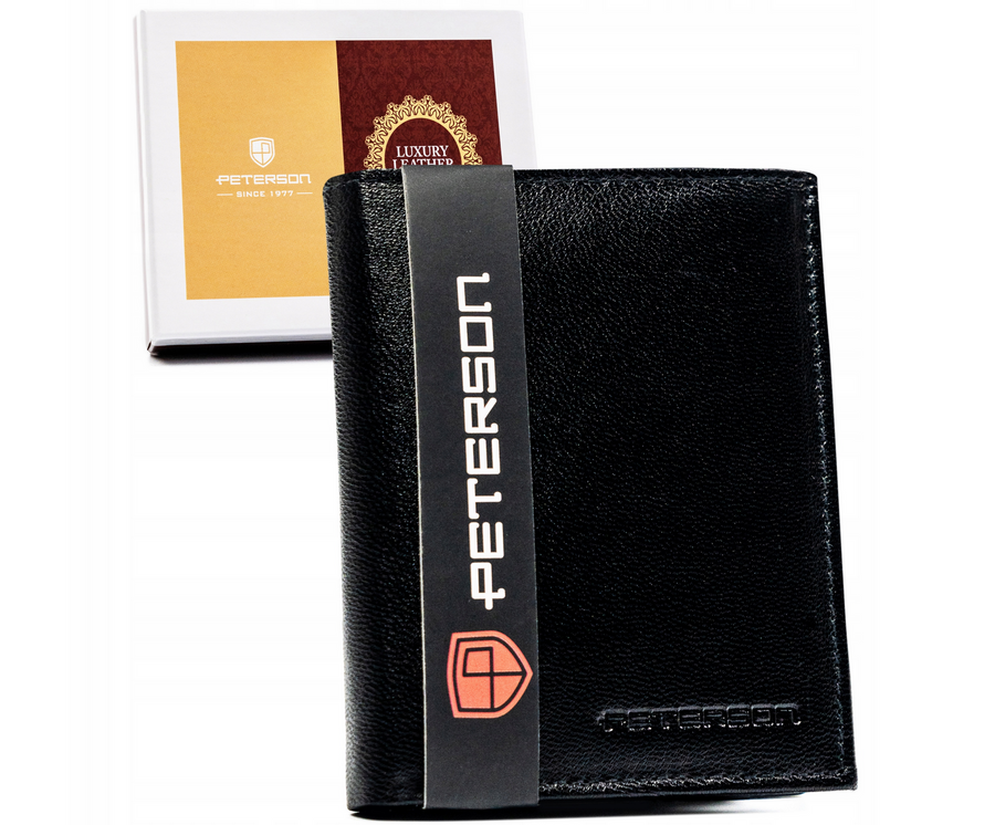 Leather wallet RFID PETERSON PTN RD-270-GCL