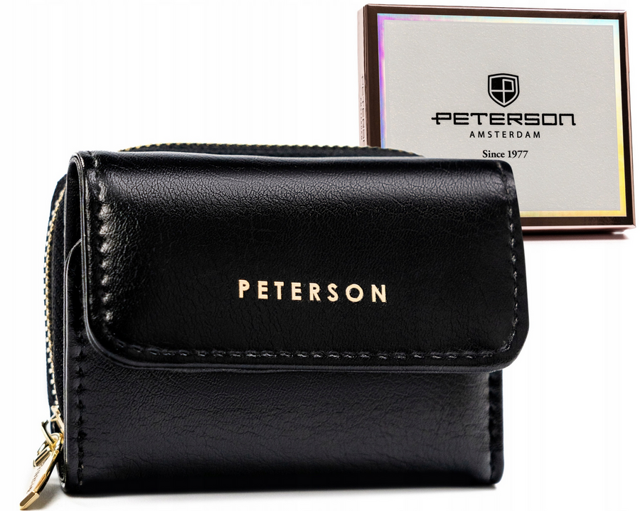 Leatherette wallet RFID PETERSON PTN 011-F