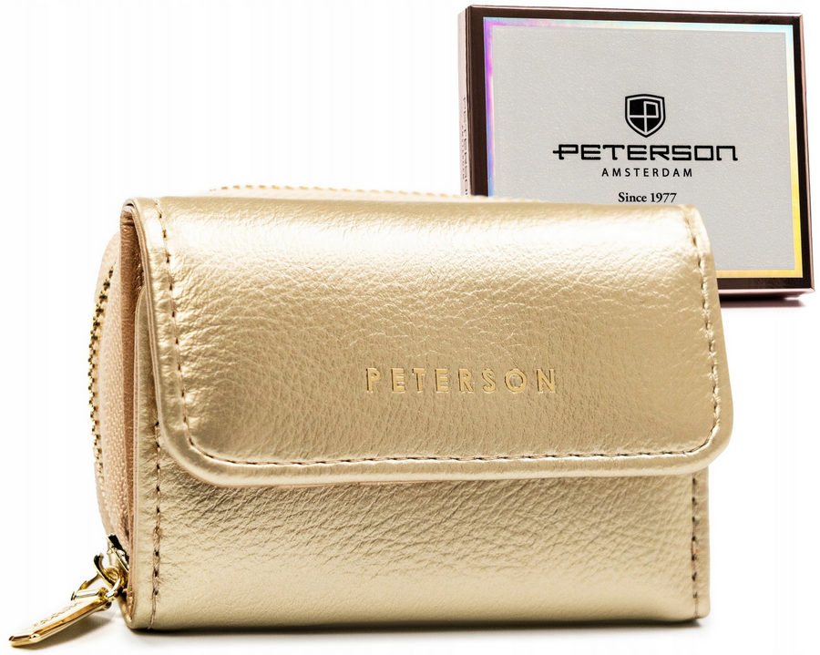 Leatherette wallet RFID PETERSON PTN 011-HRH