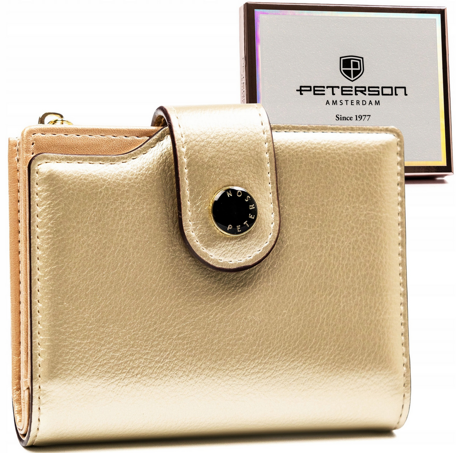Leatherette wallet RFID PETERSON PTN 012-HRH