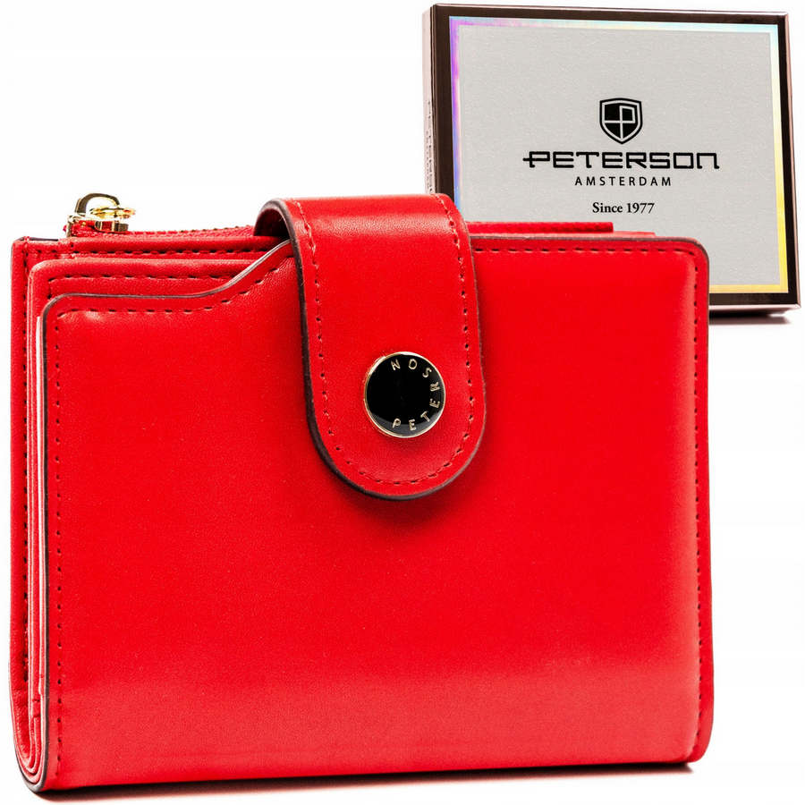 Leatherette wallet RFID PETERSON PTN 012-JI