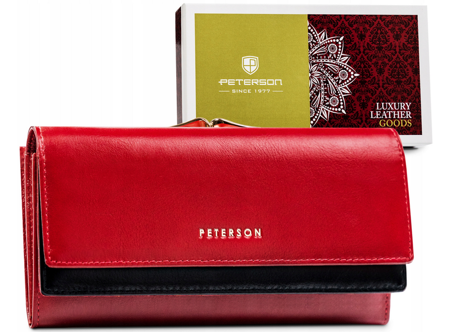 Leather's wallet RFID PETERSON PTN 421028-SG