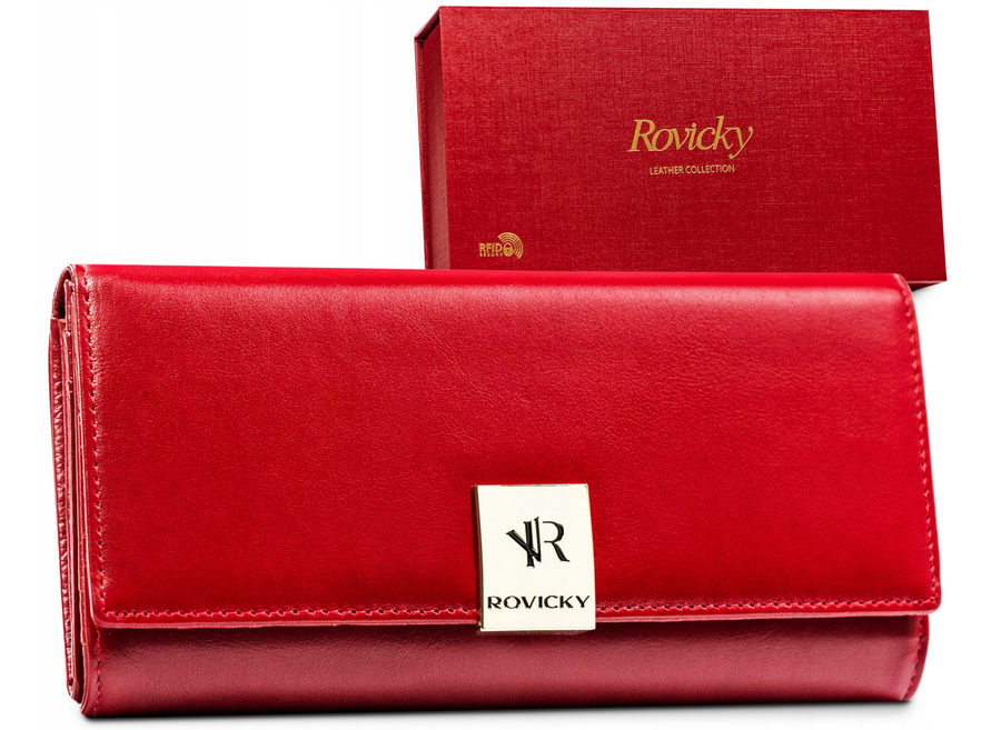 Leather's wallet RFID ROVICKY R-42102-SG