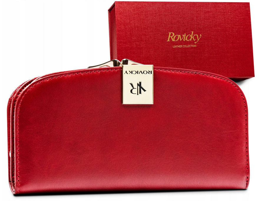 Leather's wallet RFID ROVICKY R-42123-SG