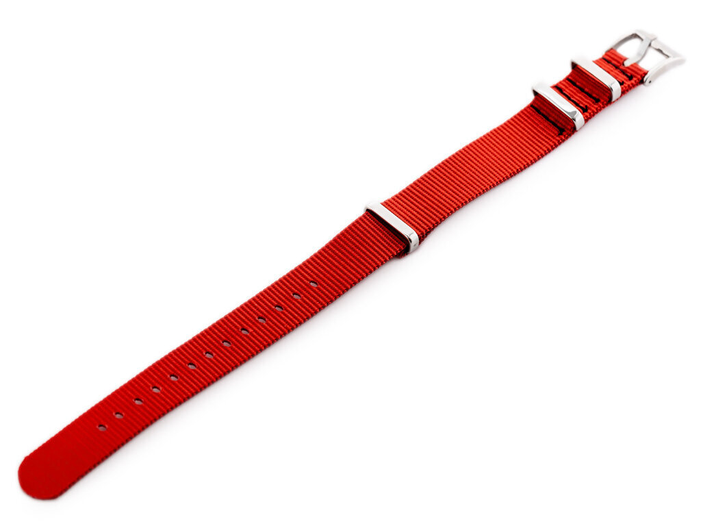 N03 watch strap - red - 22mm