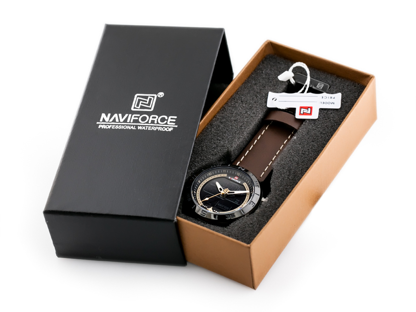 NAVIFORCE MEN'S WATCH - NF9144 (zn077a) - black/white + box