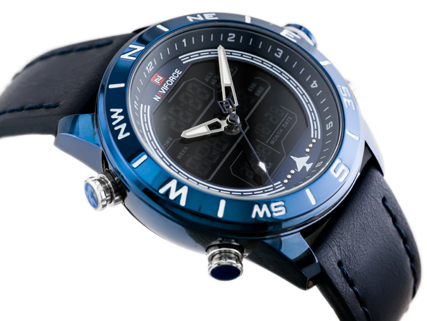 NAVIFORCE MEN'S WATCH - NF9144 (zn077e) - blue + box