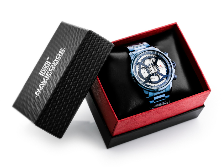 NAVIFORCE MEN'S WATCH - NF9150 (zn091c) blue + BOX