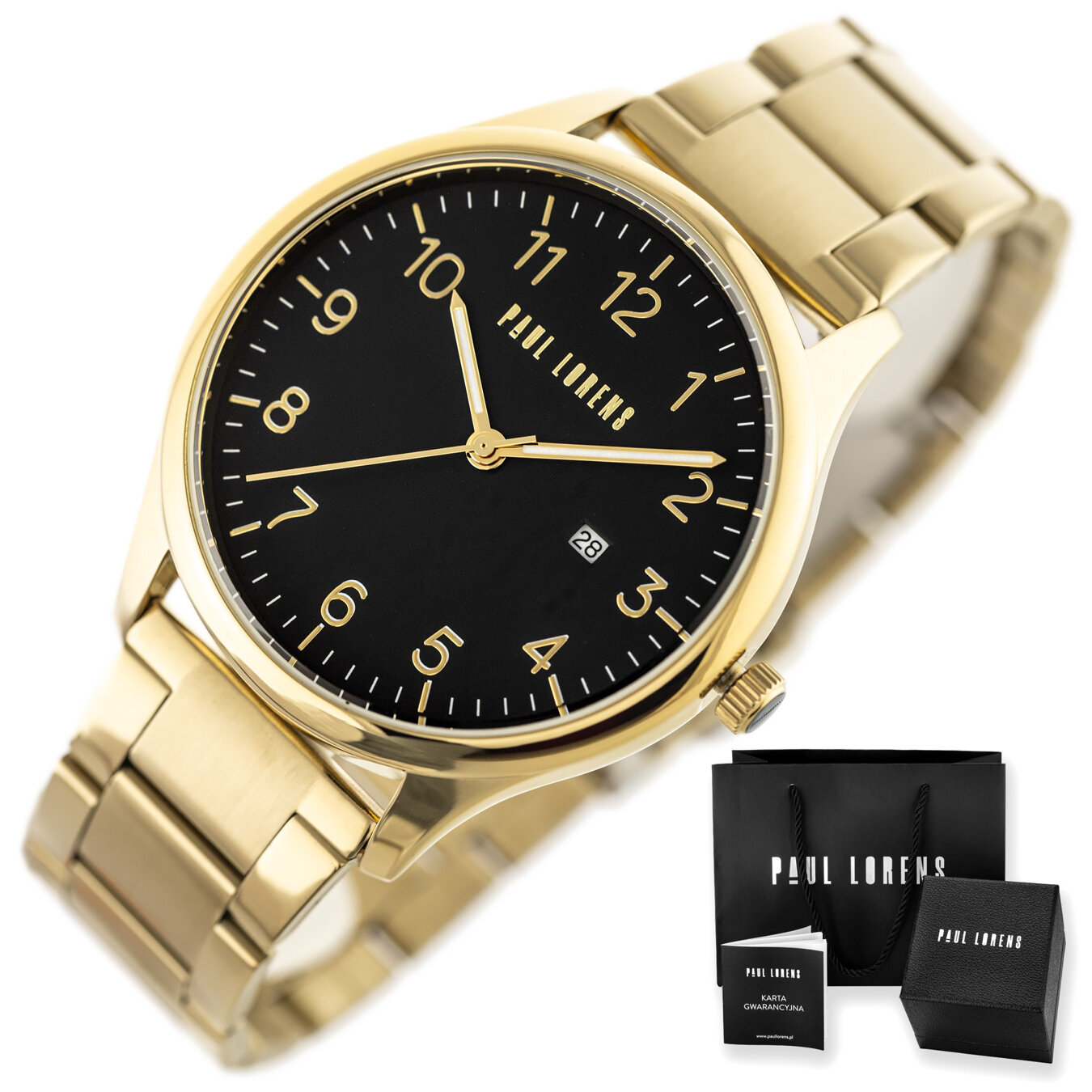 PAUL LORENS MALE WATCH - PL1273B2-1D1 (zg351b) + BOX