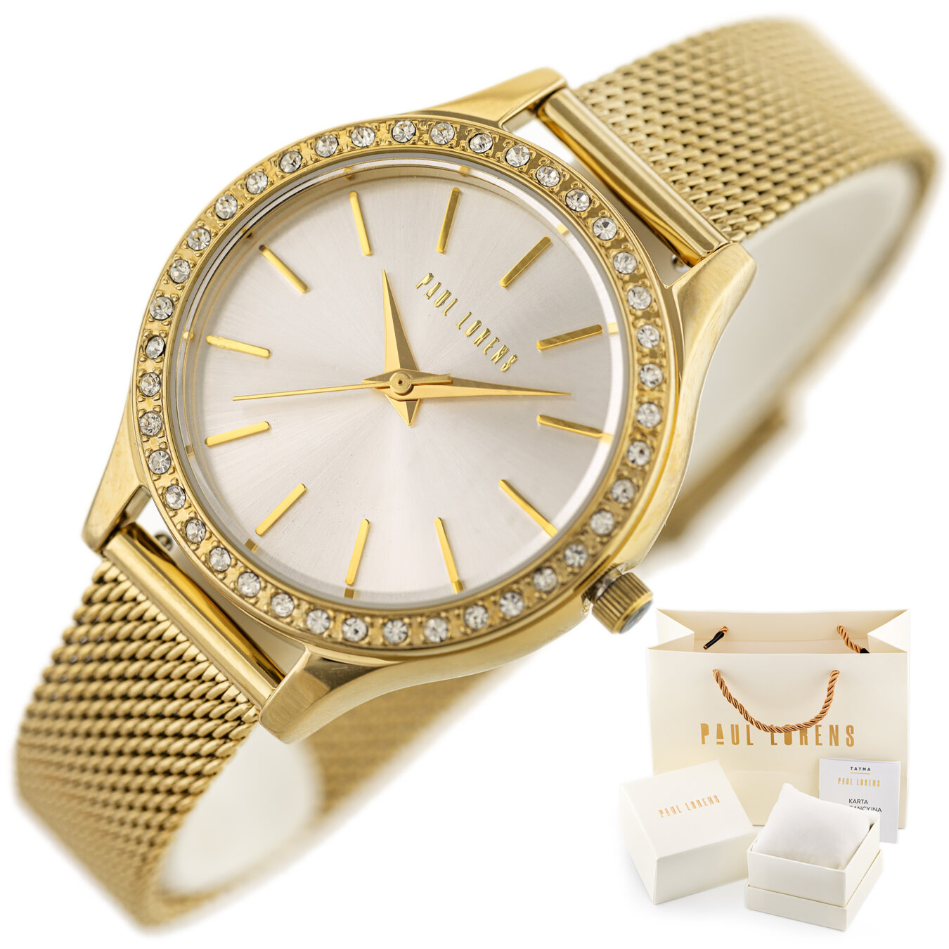 PAUL LORENS WOMEN'S WATCH - PL10482B2-3D1 (zg504b) + BOX