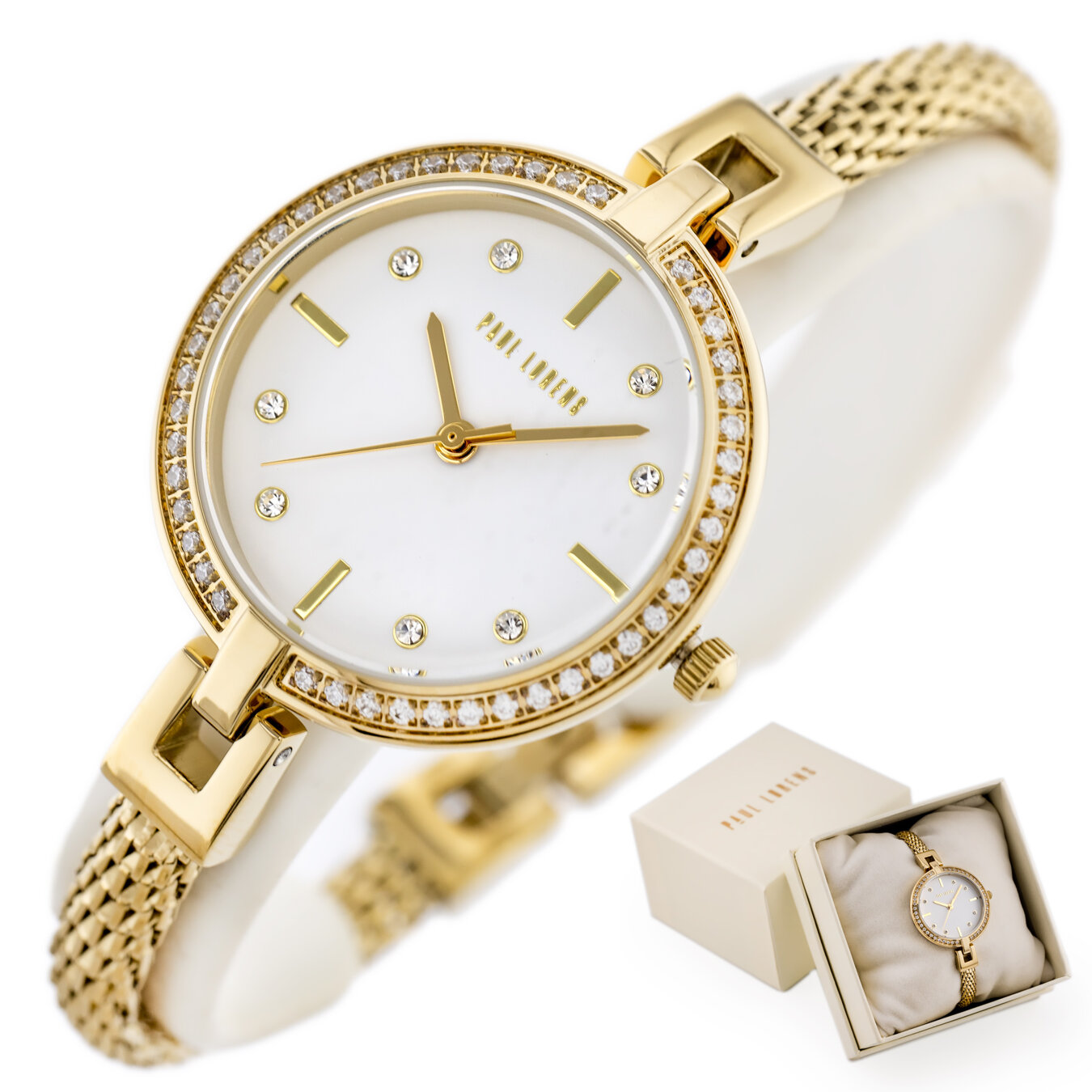 PAUL LORENS WOMEN'S WATCH - PL10665B-3D1 (zg507b) + BOX