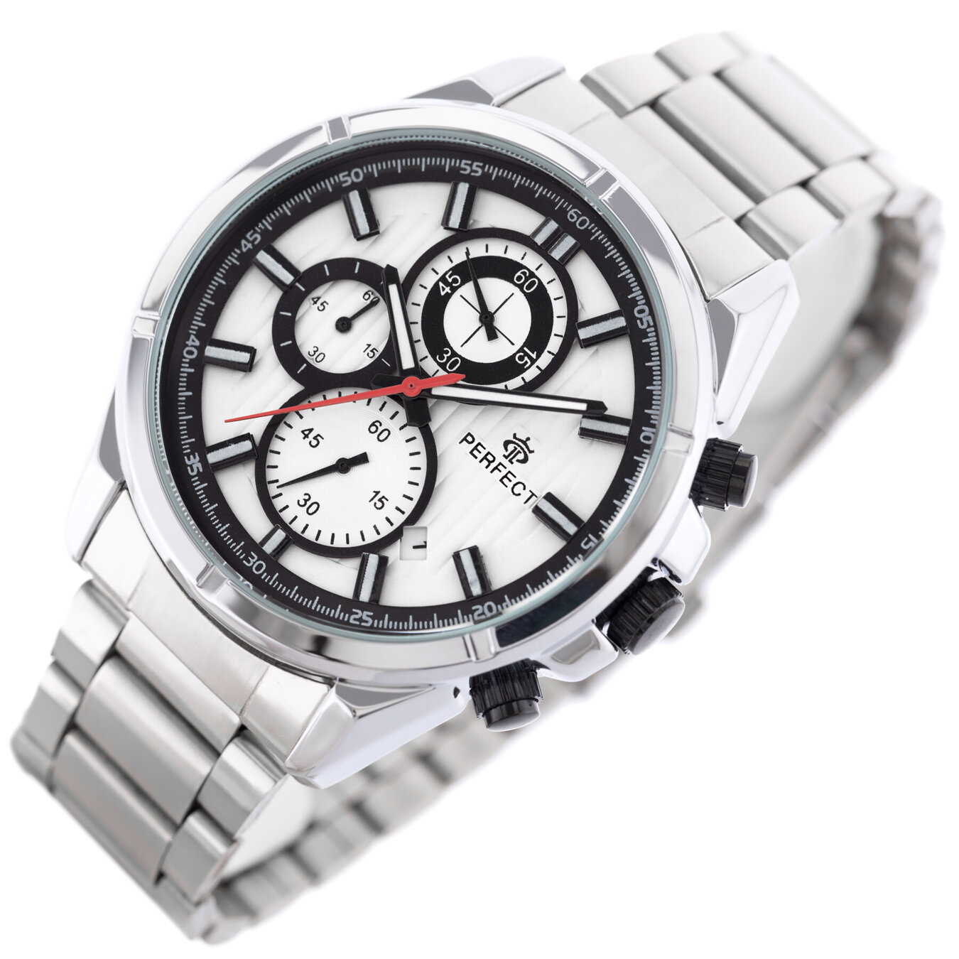 PERFECT CH03M MEN'S WATCH - CHRONOGRAPH (zp358d) + BOX