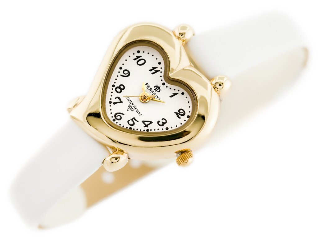 PERFECT CHILDREN'S WATCH - communion - heart white (zp836a)