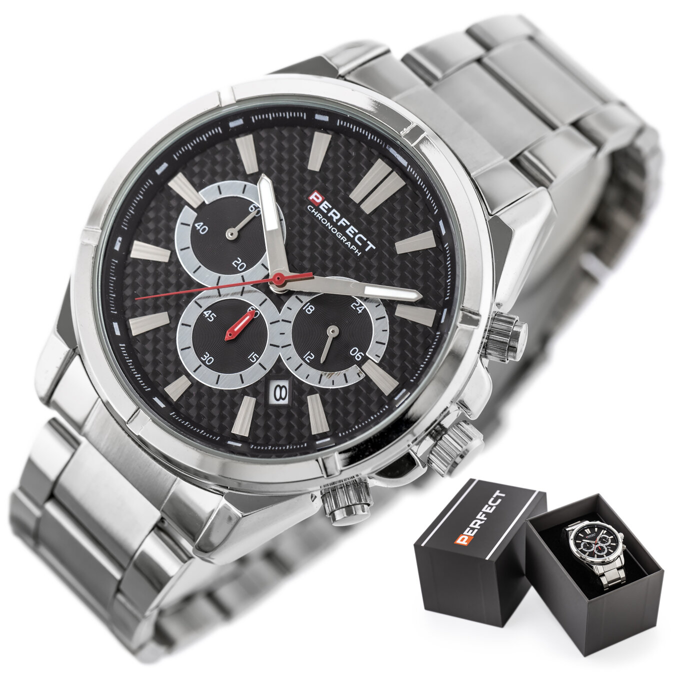 PERFECT MALE WATCH M501CH-03 - CHRONOGRAPH (zp381a) + BOX