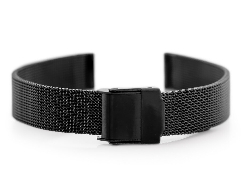 Pacific 04E bracelet - HQ mesh - black 12mm