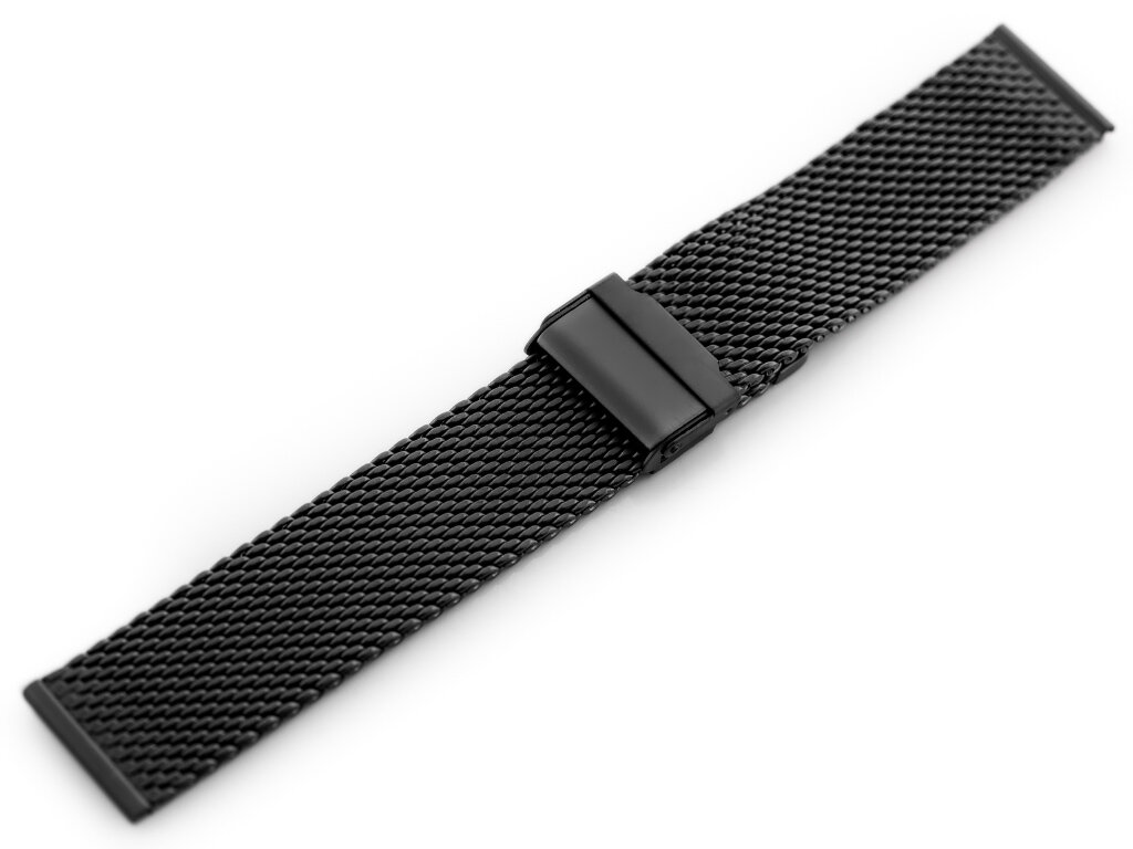 Pacific 10 bracelet - HQ mesh - matte black 24mm