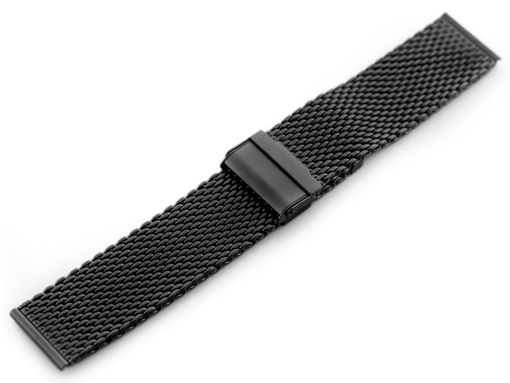 Pacific 12 bracelet - HQ mesh - matte black 20mm