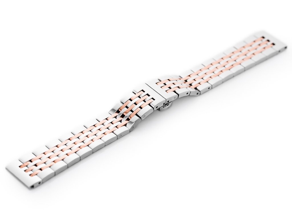 Pacific Bracelet Model 4 silver rose gold 22mm