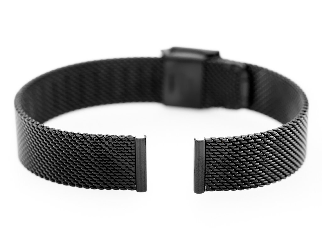 Pacific M6 bracelet - HQ mesh - black 12mm