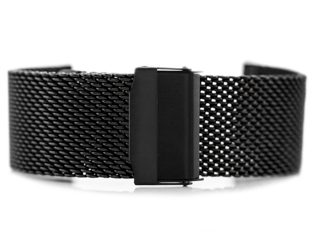 Pacific M8 bracelet - HQ mesh - black 24mm